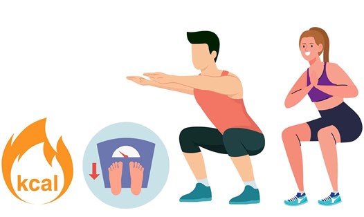 Tập luyện cơ bắp đúng cách làm giảm mỡ nội tạng. Đồ họa: Hạ Mây