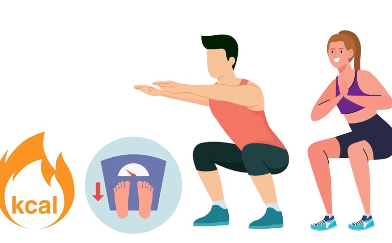 Proper muscle training reduces visceral fat. Graphics: Ha May