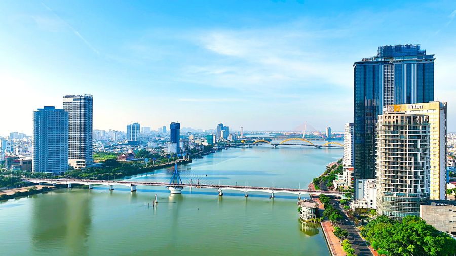 다낭 주택 시장은 엇갈립니다. 고급 아파트가 압도적이고 중급 아파트는 부족합니다. 사진: Nguyen Hoang