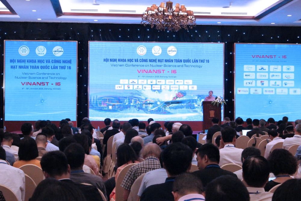 Hoi nghi Khoa hoc va Cong nghe hat nhan toan quoc lan thu 16 tai Da Nang. Anh: Tran Thi