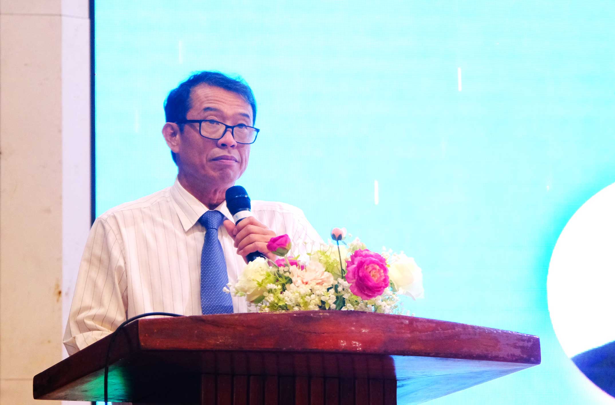 Pho Chu tich UBND TP Can Tho Nguyen Van Khoi phat bieu tai hoi thao. Anh: My Ly