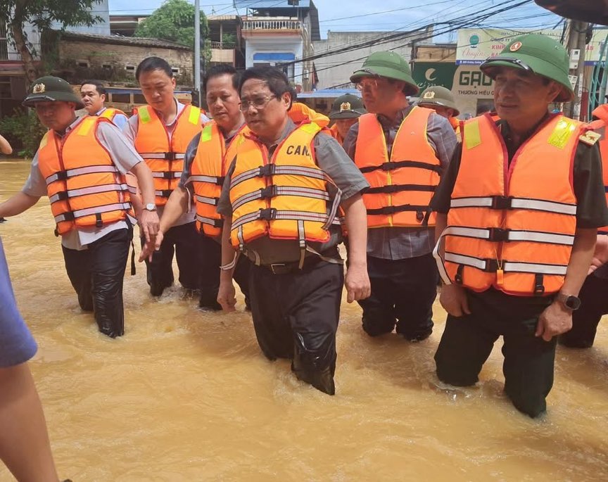Prime Minister Pham Minh Chinh inspected and visited Thai Nguyen. Photo: Thai Nguyen Provincial Electronic Information Portal.