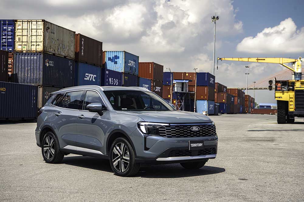 北中部沿岸での体験の旅における新型フォード・テリトリー。写真:フォード・ベトナム