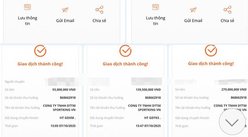 Chị M chuyển tiền cho kẻ lừa đảo. Ảnh: Công an Hà Tĩnh.