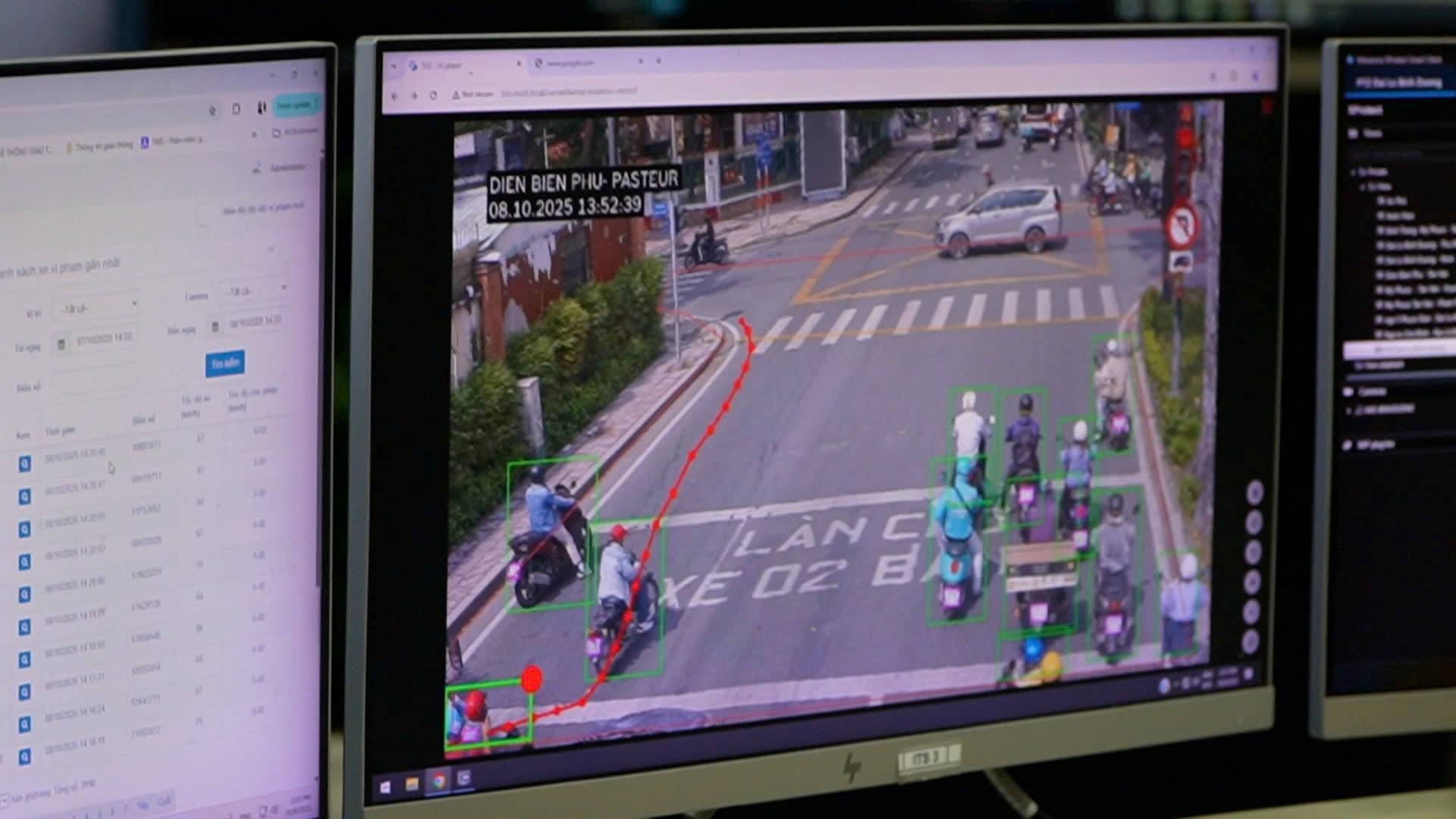 Loi vi pham duoc camera AI phat hien. Anh: Ly Linh