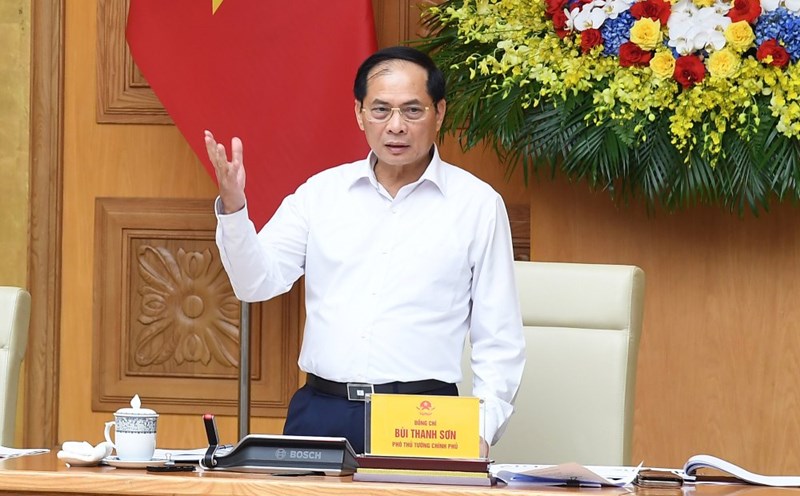 El Viceprimer Ministro del Gobierno Bui Thanh Son es el Jefe del Comite Directivo de la ceremonia de apertura de la Convencion de las Naciones Unidas sobre la lucha contra el ciberdelincuencia y los eventos relacionados. Foto: VGP