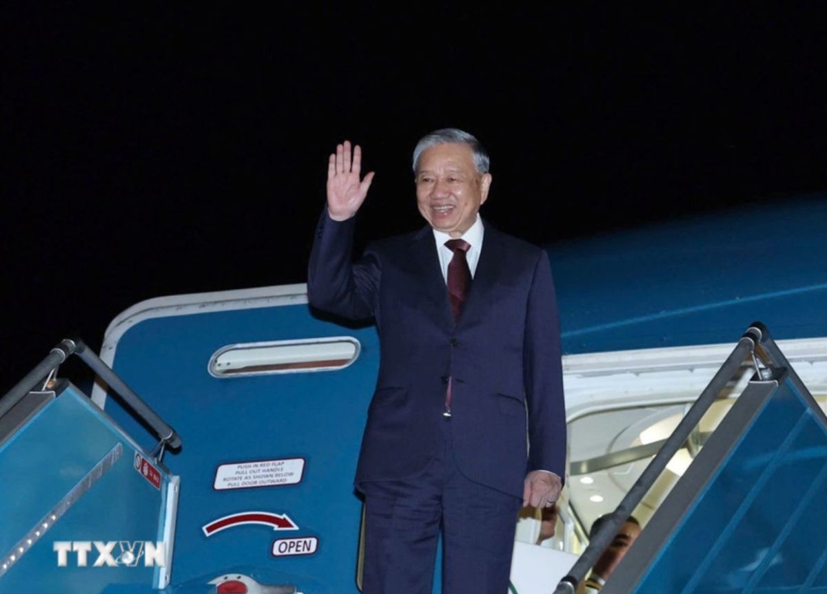 General Secretary To Lam left Hanoi for a state visit to North Korea. Photo: VNA