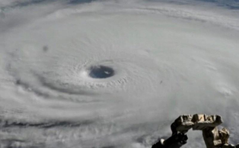 Japanese pilot Yui Kimiya posted a photo of Typhoon Ha Long taken from the International Space Station on October 8, 2025. Photo: Japan Space Agency JAXA