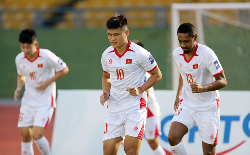 Vietnam team aims for a favorable result against Nepal team. Photo: Thanh Vu