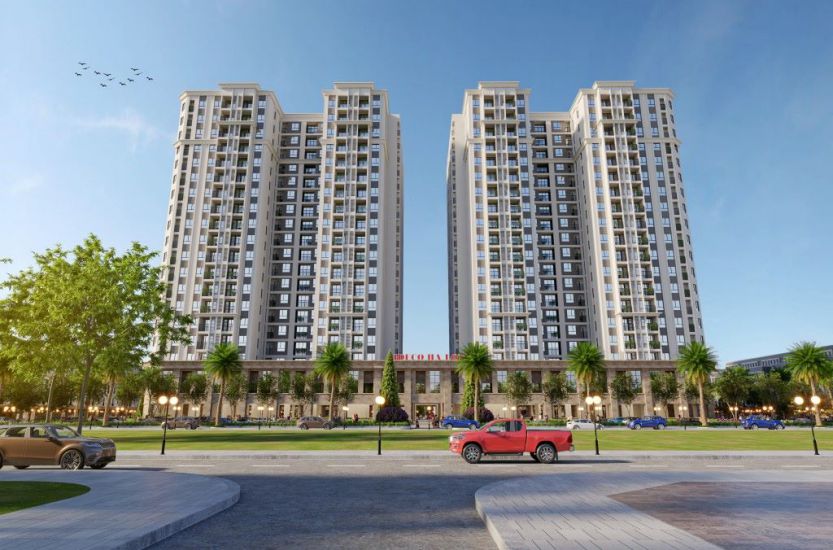 Perspective of the social housing project in Cao Xanh and Ha Lam wards, Quang Ninh province has just started construction. Photo: Nguyen Hung