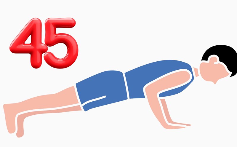 Push-ups not only strengthen muscles but also show the health and flexibility of the body. Graphics: Thanh Thanh