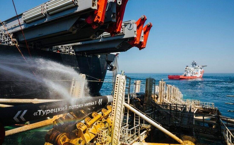 El gasoducto TurkStream lleva gas ruso a Turquia. Foto: Gazprom