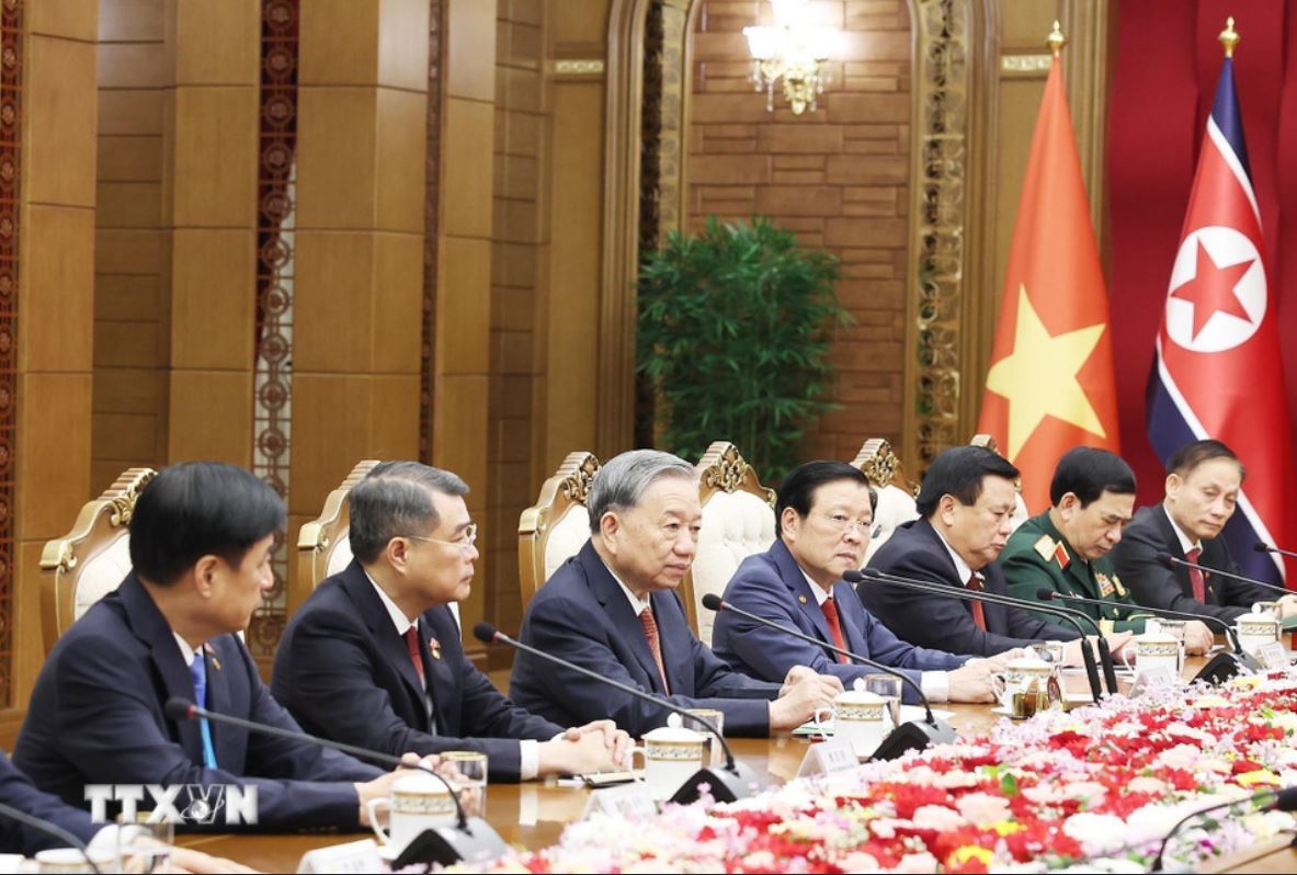 Tong Bi thu To Lam phat bieu tai hoi dam. Anh: TTXVN