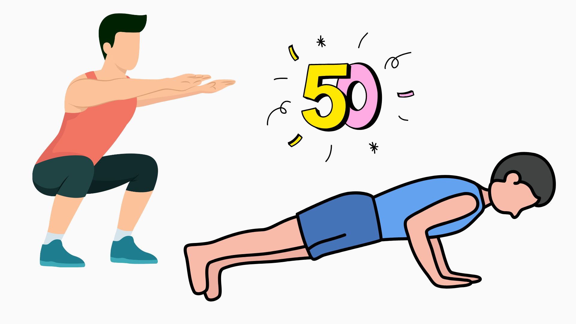 Push-ups and planks are 2 simple exercises to check health after the age of 50. Graphics: Thanh Thanh