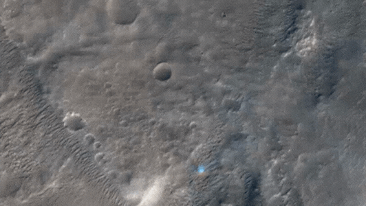 火星の粉塵渦は、欧州宇宙機関(ESA)のExoMars Trace Gas Orbiter船によって記録されました。写真:ESA