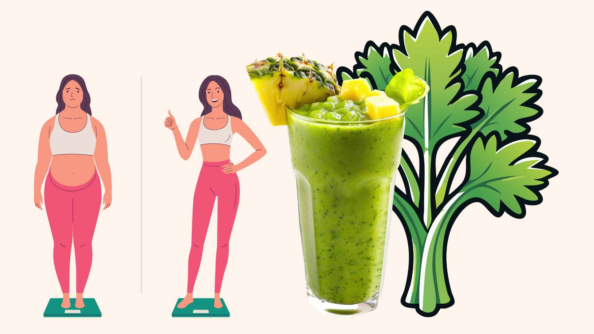 Celery juice helps lose weight effectively. Graphic photo: Hoang Loc