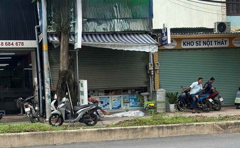The scene where the woman died in Long Binh ward (HCMC). Photo: Dong Hoang