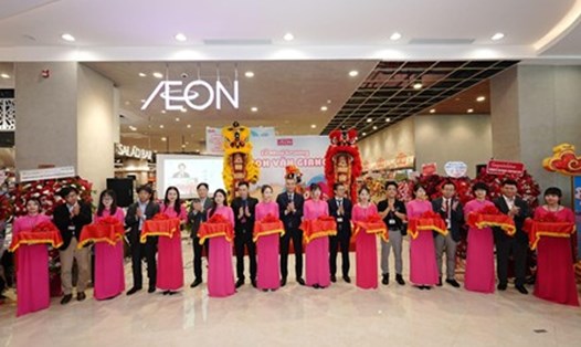 Lễ khai trương Trung tâm Bách hóa Tổng hợp và Siêu thị AEON Văn Giang. Ảnh: AEON Việt Nam