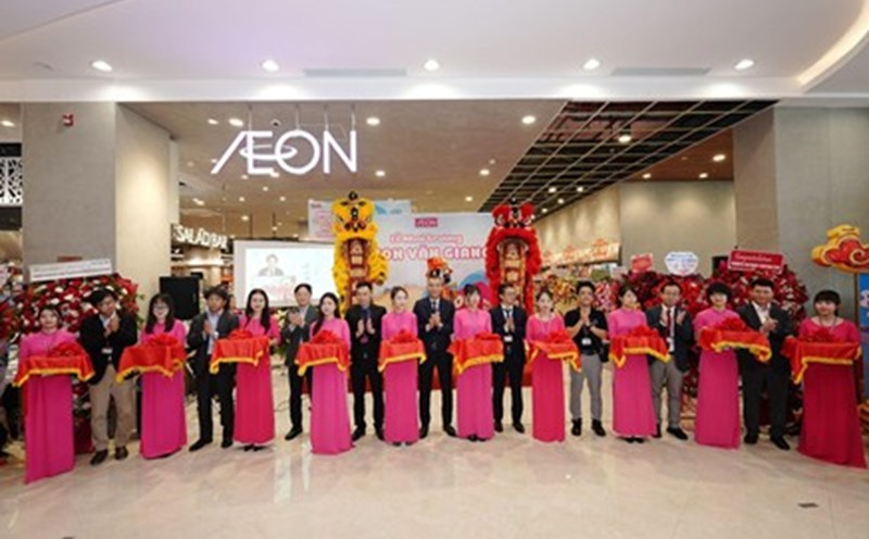Opening ceremony of the AEON Van Giang General Cultural and Supermarket Center. Photo: AEON Vietnam