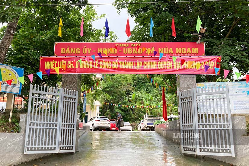 Headquarters of the People's Committee of Nu Ngam commune, Dien Bien province. Photo: Quang Dat