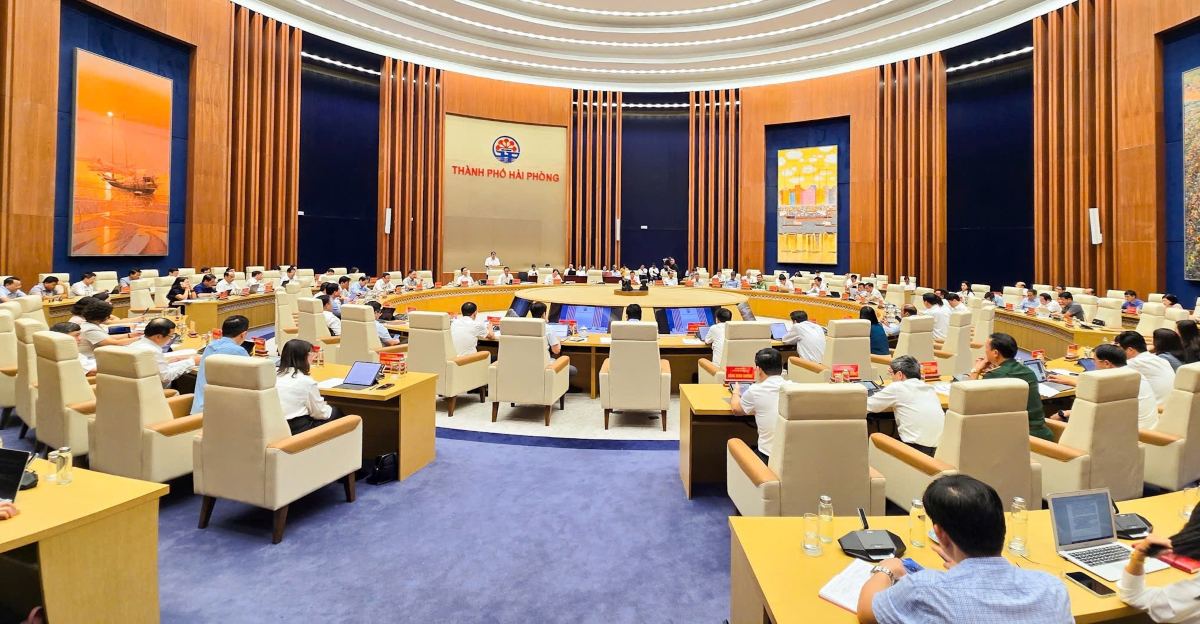 Quang canh hoi nghi. Ảnh: Cong TTDT Hai Phong