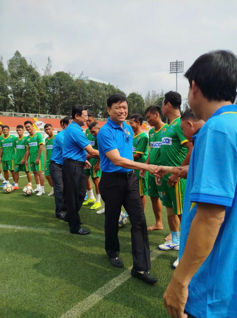 Thoi gian thi dau mon bong da nam 7 nguoi dien ra tu ngay 10 – 13.10.2025. Anh: LDLD An Giang