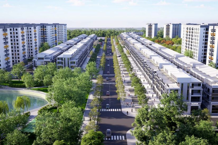 Perspective of the project of workers' housing area, social housing in Yen My II Industrial Park, Hung Yen province. Photo: Hung Yen Social Housing