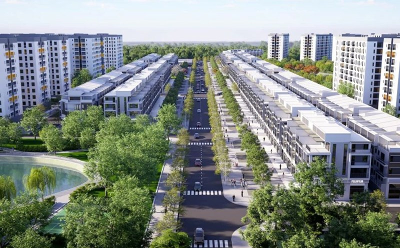 Perspective of the project of workers' housing area, social housing in Yen My II Industrial Park, Hung Yen province. Photo: Hung Yen Social Housing