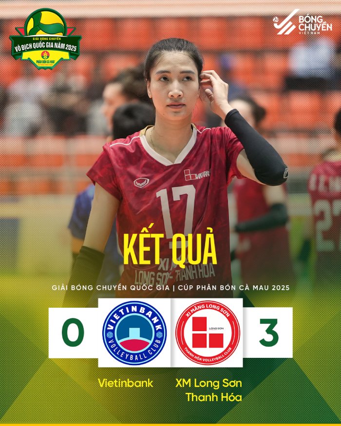 Xi mang Long Son Thanh Hoa thang Vietinbank 3-0. Anh: Bong chuyen Viet Nam