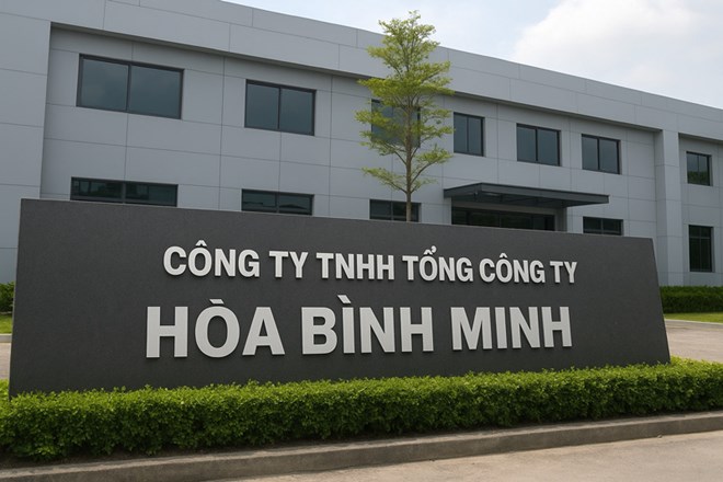 Cong ty TNHH Tong Cong ty Hoa Binh Minh bi So Xay dung tinh Lao Cai phat do khong thuc hien thu tuc dieu chinh giay phep xay dung. Anh do hoa: Dinh Dai