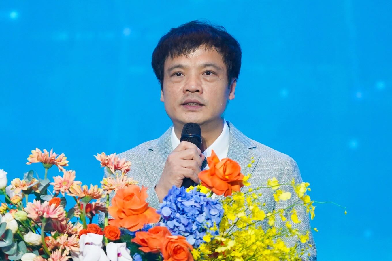 Chu tich Vinasa Nguyen Van Khoa phat bieu tai su kien. Anh: Bo KHCN