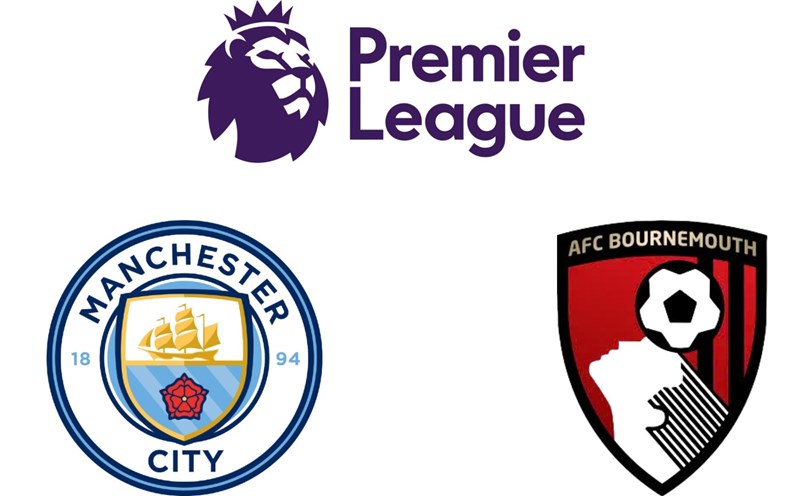 Man City against Bournemouth in the Premier League. Graphics: Van An