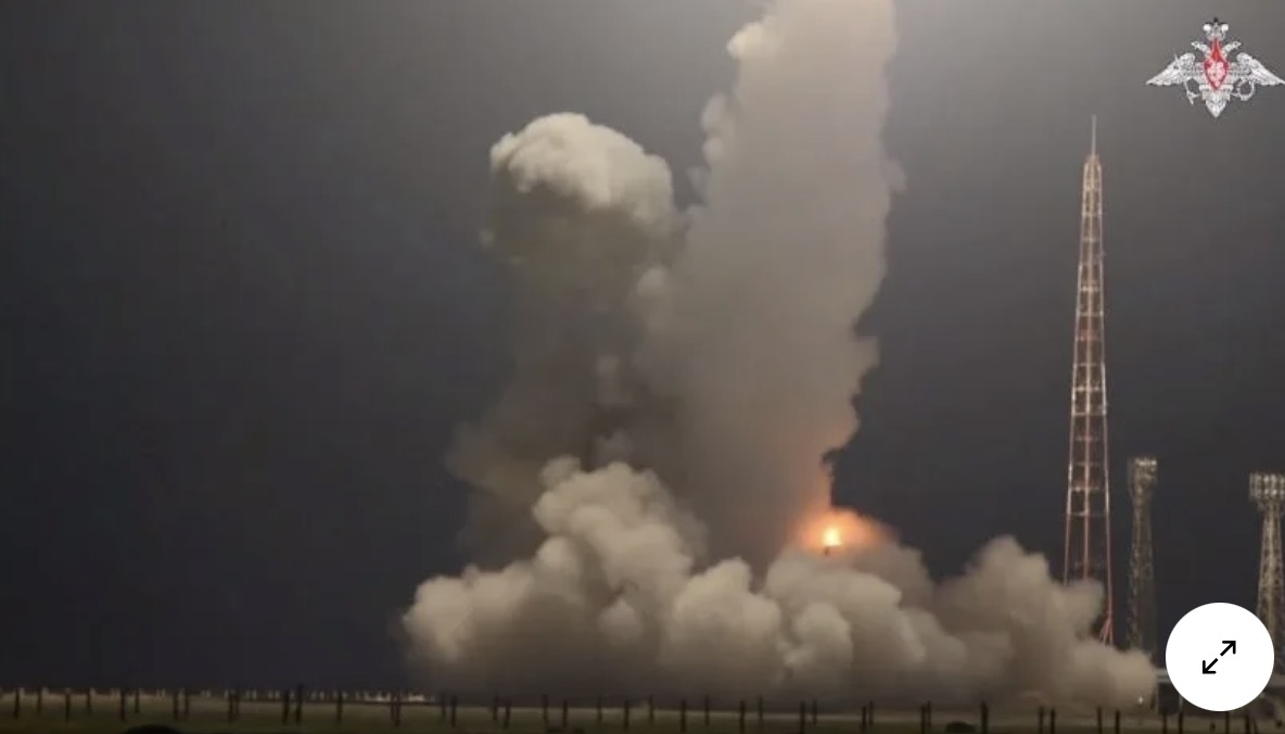 Ukraine said the destruction of Russia's new Oreshnik missile took place in the Astrankhan region last July. Photo: Russian Ministry of Defense