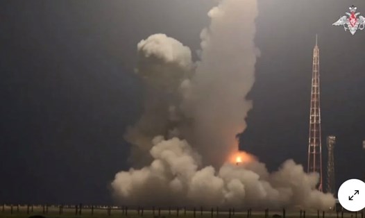 Ukraina cho hay, việc phá hủy tên lửa mới Oreshnik của Nga diễn ra tại vùng Astrankhan hồi tháng 7 năm ngoái. Ảnh: Bộ Quốc phòng Nga