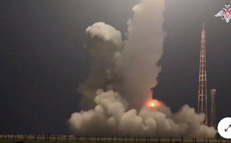 Ukraine said the destruction of Russia's new Oreshnik missile took place in the Astrankhan region last July. Photo: Russian Ministry of Defense