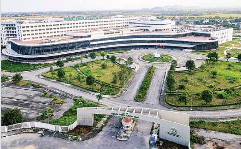 Overview of Bach Mai Hospital, Facility 2 in Ninh Binh. Photo: Nguyen Truong