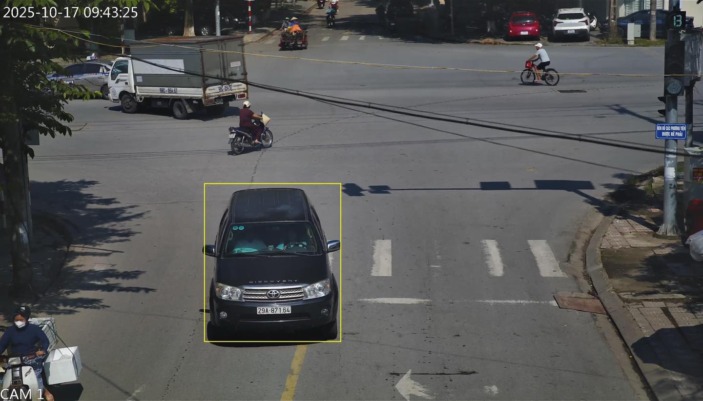 El propietario del vehiculo multado en Bac Ninh. Foto: Cong an Bac Ninh