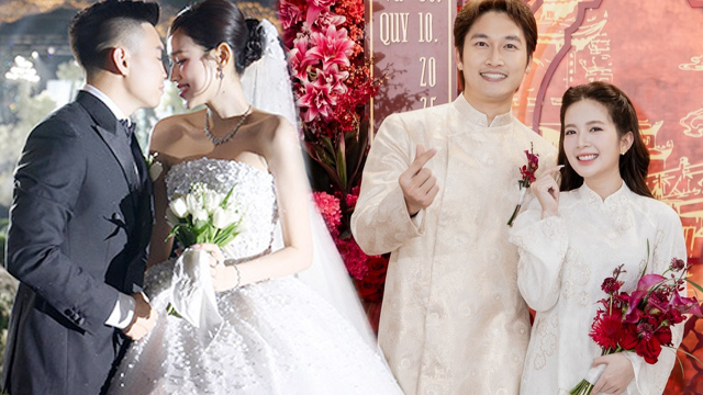 Miss Do Thi Ha (left) and actress Ngoc Huyen (right)