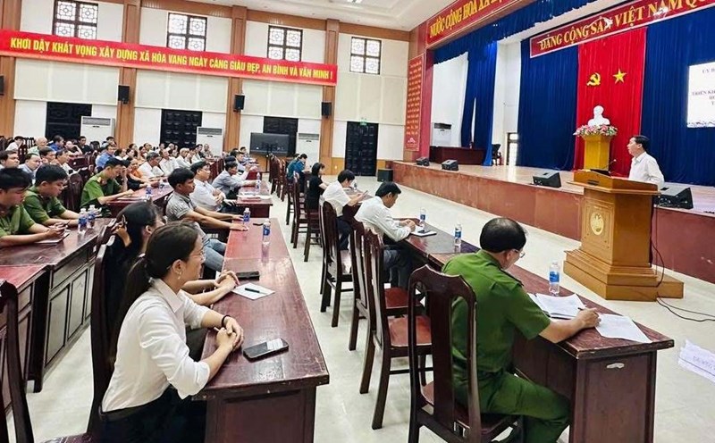 Hoa Vang commune, Da Nang launched a campaign to clean up the land database. Photo: Cau Trang