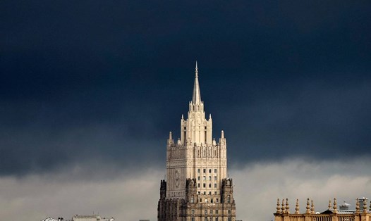 Tòa nhà trụ sở Bộ Ngoại giao Nga tại Mátxcơva. Ảnh: TASS