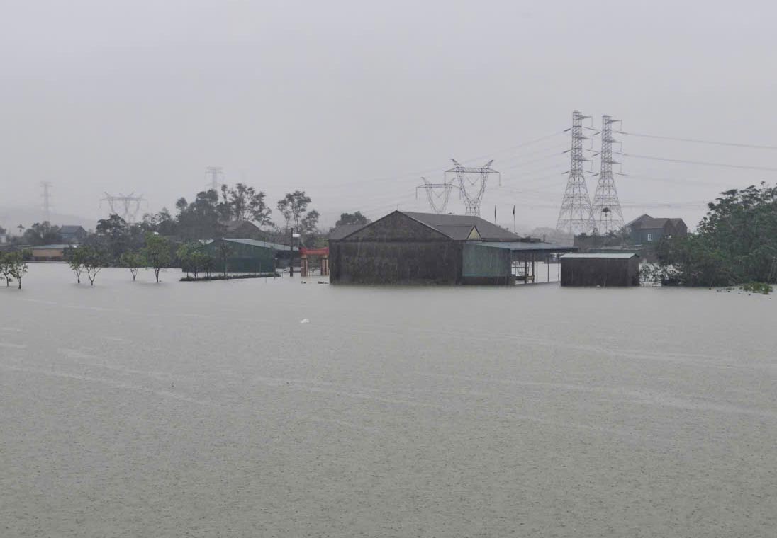 Ngap sau nhieu nha dan o xa Cam Due sang 1.11. Anh: Tran Tuan.