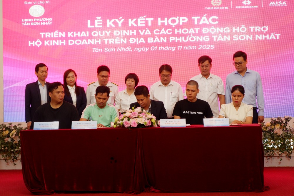 Le ky ket hop tac giua Ngan hang va cac ho kinh doanh duoc thuc hien, mo ra co hoi tiep can von vay uu dai. Anh: Minh Tam