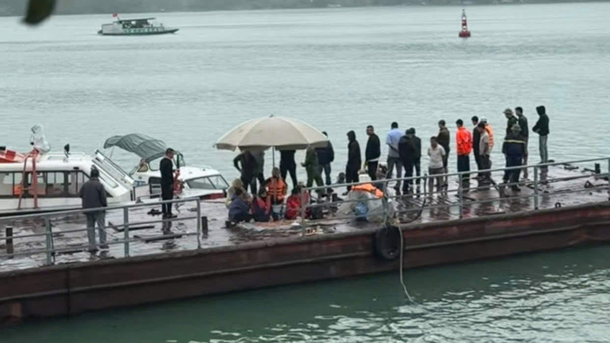 Zone du lac hydroelectrique de Hoa Binh lieu de l'incident. Photo : Fournie par les habitants