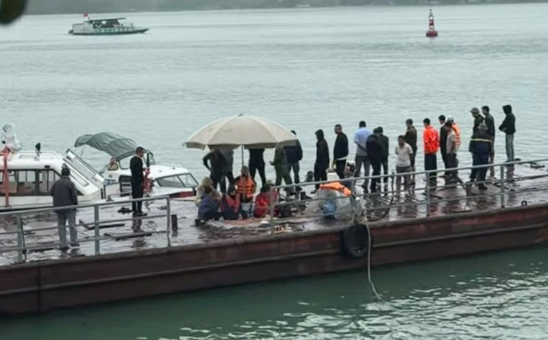 The area of Hoa Binh Hydropower Reservoir where the incident occurred. Photo: Provided by the people