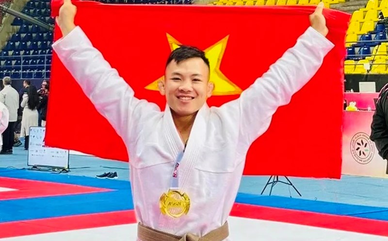 Boxer Dao Hong Son is a member of the 2025 World jujitsu Championship. Photo provided by the character