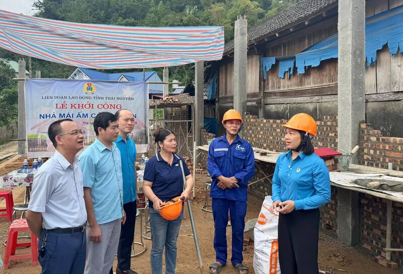 Commencement of construction of the Trade Union Shelter in Thai Nguyen. Photo: Thai Nguyen Trade Union