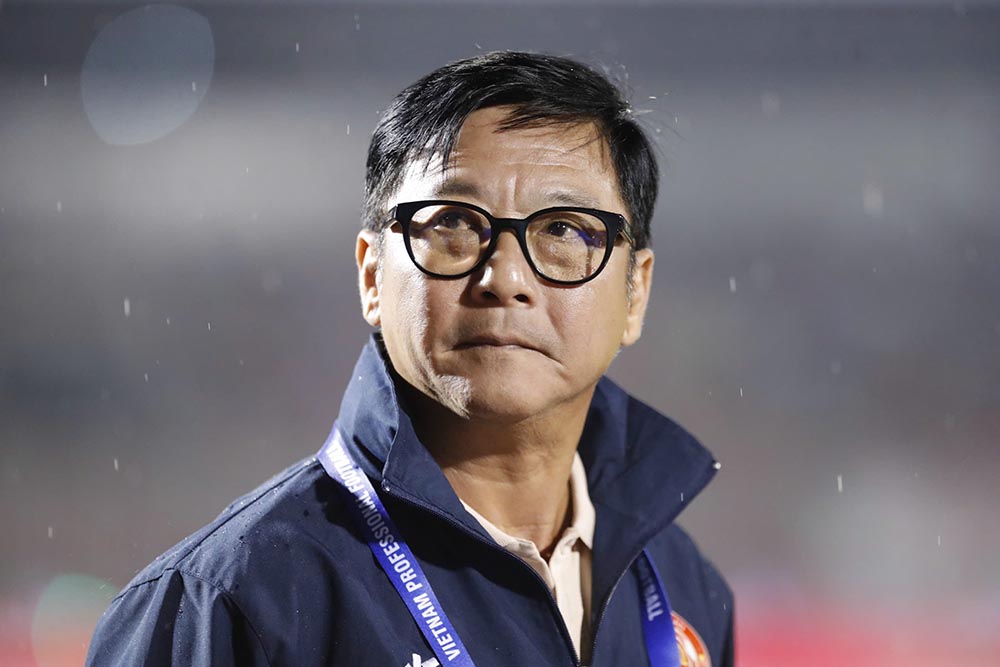 Coach Le Huynh Duc of the Ho Chi Minh City Police team. Photo: Thanh Vu