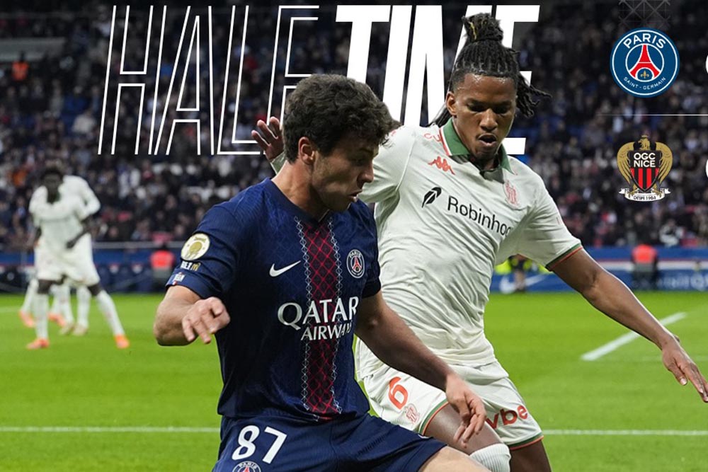 PSG consolidated their Ligue 1 lead after a dramatic win over Nice. Photo: PSG