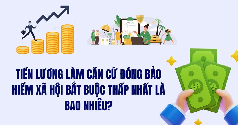Mức lương thấp nhất làm căn cứ đóng bảo hiểm xã hội bắt buộc