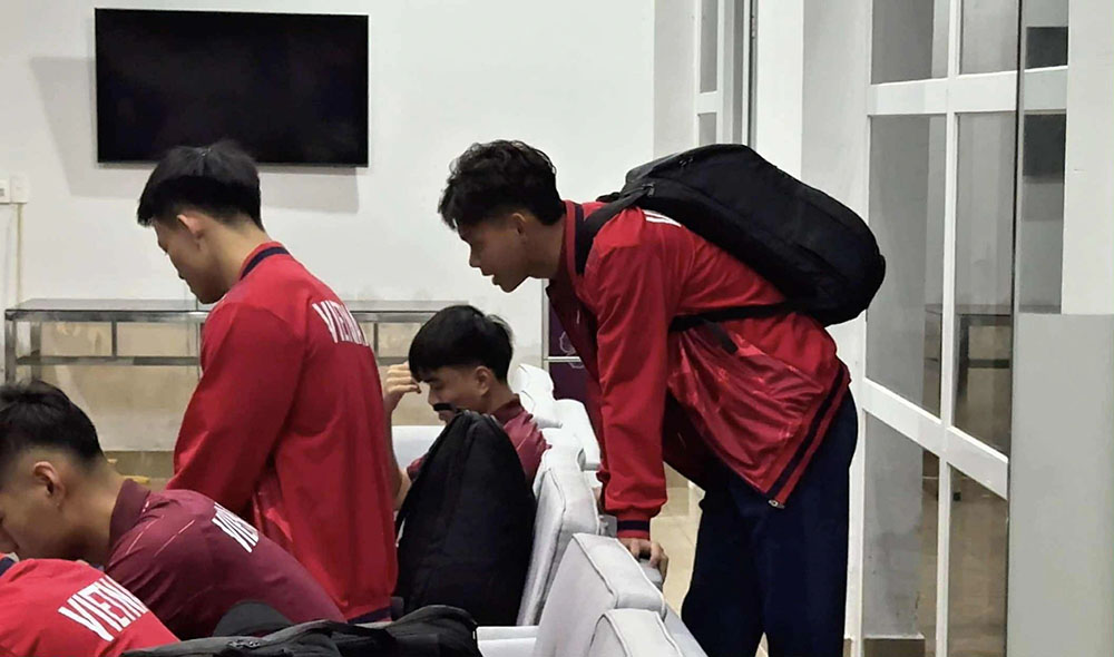 Cac cau thu tre co chuyen tap huan quan trong truoc them SEA Games 33. Anh: Minh Tu